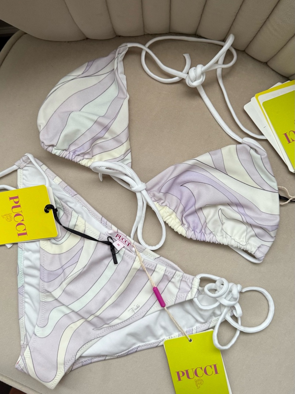Emilio Pucci Marmo Bikini Set Size M with Tags